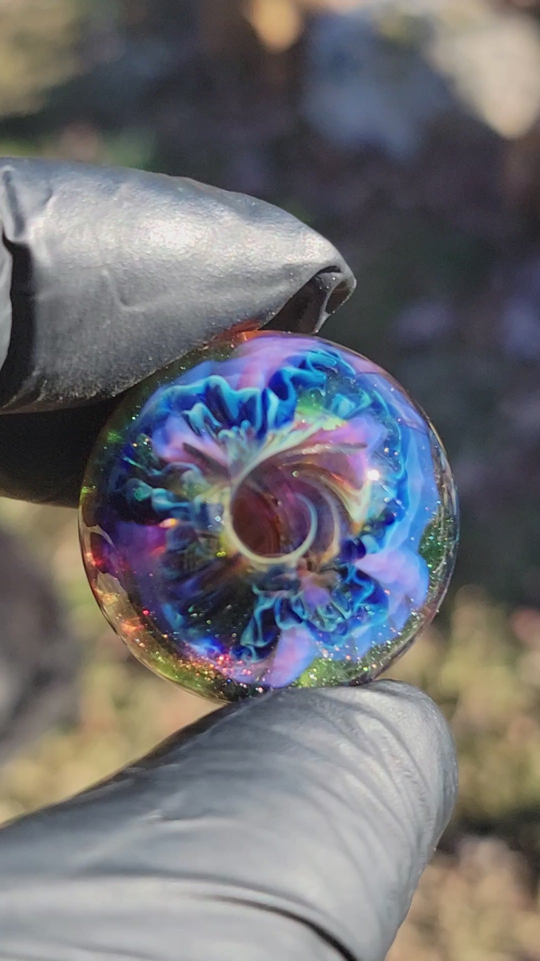 "Fantasy" mini marble.  1.32"